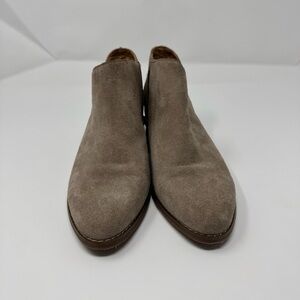 NWOT Lucky Brand women’s taupe/beige/gray suede leather ankle boots size 6.5